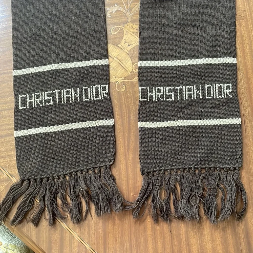 Vintage, Christian Dior, wool scarf and beanie
